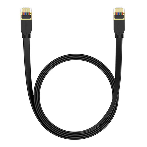 Плосък мрежов кабел Baseus Cat 7 UTP Ethernet RJ45 2 m черен
