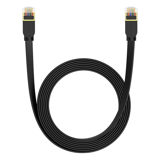 Плосък мрежов кабел Baseus Cat 7 UTP Ethernet RJ45 5 m черен