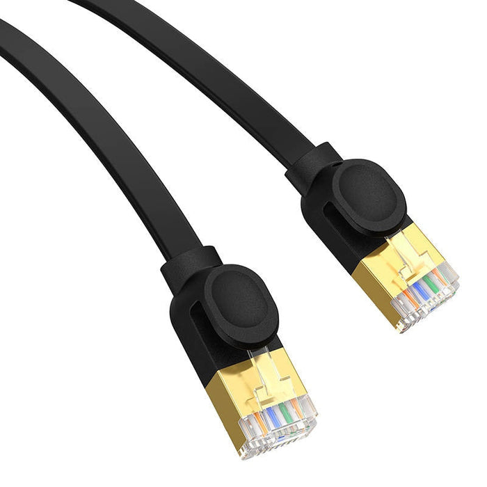 Плосък мрежов кабел Baseus Cat 7 UTP Ethernet RJ45 5 m черен