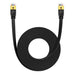 Плосък мрежов кабел Baseus Cat 7 UTP Ethernet RJ45 8 m черен