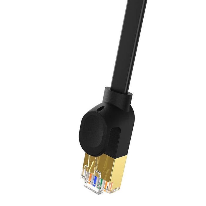 Плосък мрежов кабел Baseus Cat 7 UTP Ethernet RJ45 8 m черен