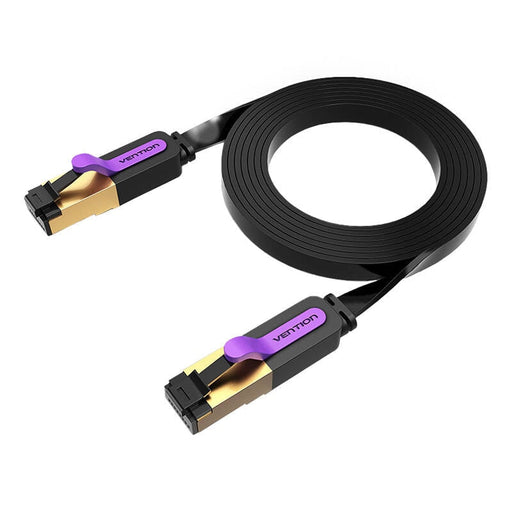 Плосък UTP мрежов кабел Vention ICABD Cat. 7 0.5m черен