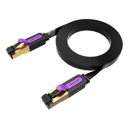 Плосък UTP мрежов кабел Vention ICABG 1.5m Cat. 7 черен