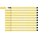 Плумастер Stabilo Pen 68 Жълт (10 Части)