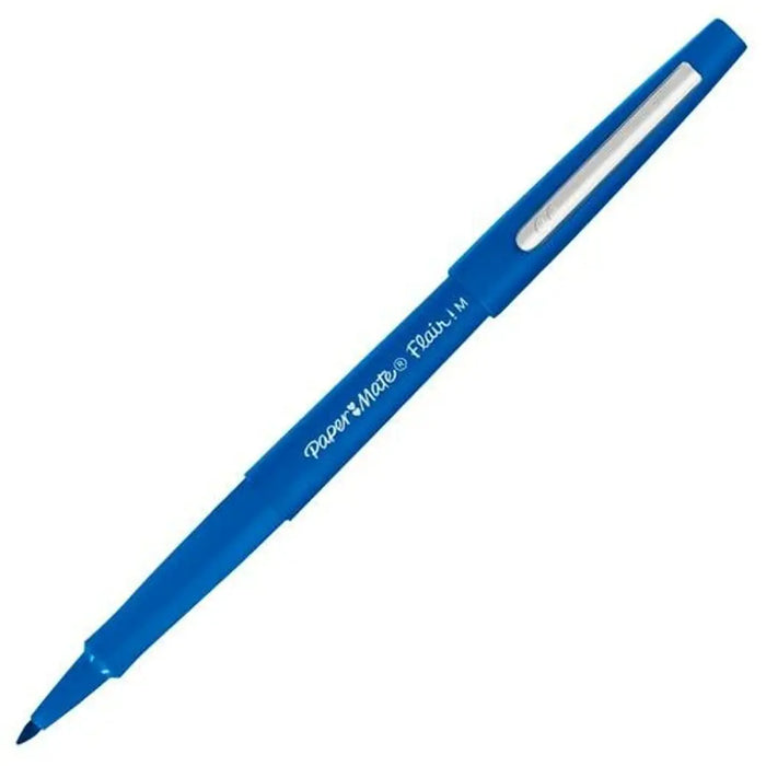 Плумастер Paper Mate Flair! M Син (12 броя)