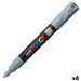 Плумастер POSCA PC-1M Сив (6 броя)