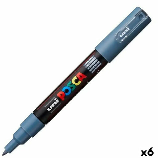 Плумастер POSCA PC-1M Тъмно сив (6 броя)