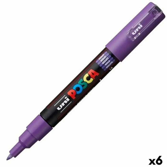 Плумастер POSCA PC-1M Виолетов (6 броя)