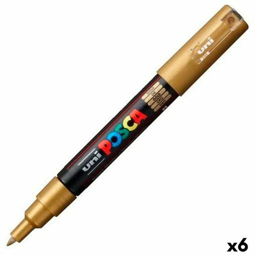 Плумастер POSCA PC-1M Златен (6 броя)