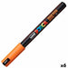 Плумастер POSCA PC-1MR Оранжев (6 броя)