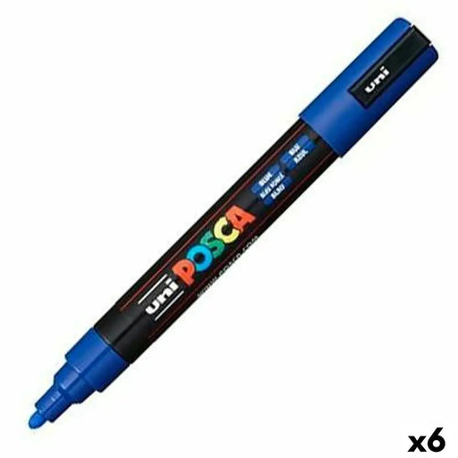 Плумастер POSCA PC-5M Син (6 броя)