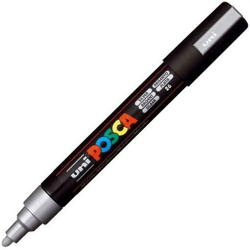 Плумастер POSCA PC-5M Сребрист (6 броя)