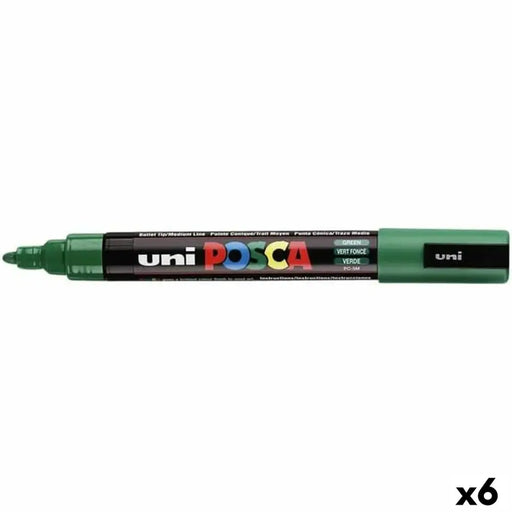 Плумастер POSCA PC-5M Зелен (6 броя)