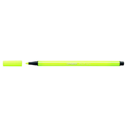Плумастер Stabilo Pen 68 Флуоресцентен Жълт (10 Части)