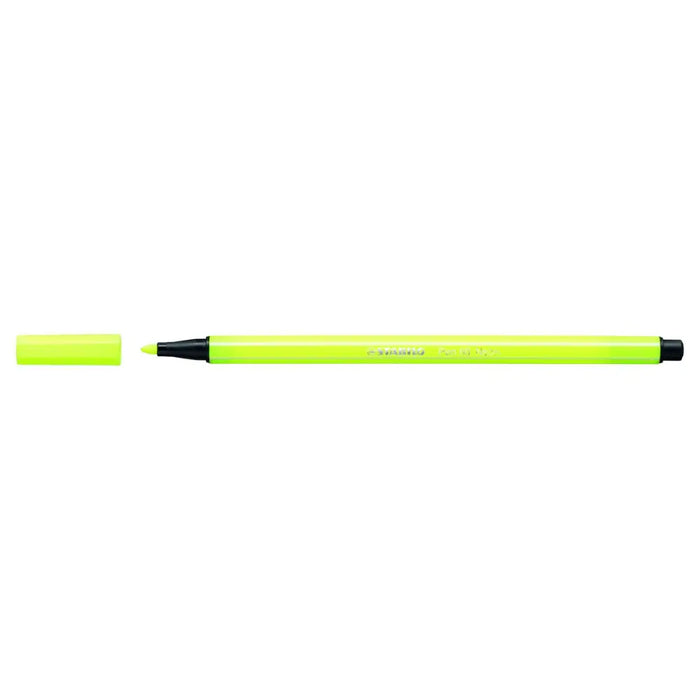 Плумастер Stabilo Pen 68 Флуоресцентен Жълт (10 Части)