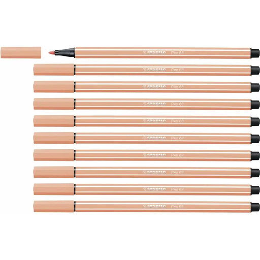 Плумастер Stabilo Pen 68 Месо (10 Части)