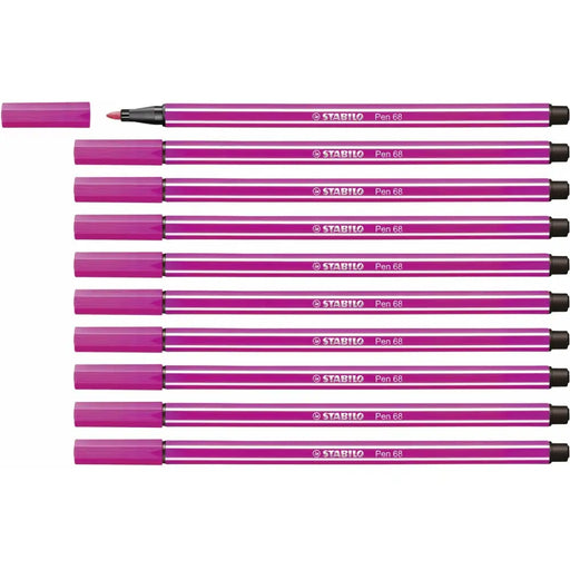 Плумастер Stabilo Pen 68 Розов (10 Части)