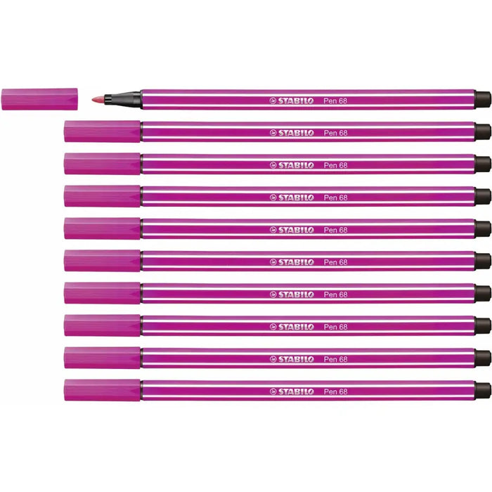 Плумастер Stabilo Pen 68 Розов (10 Части)