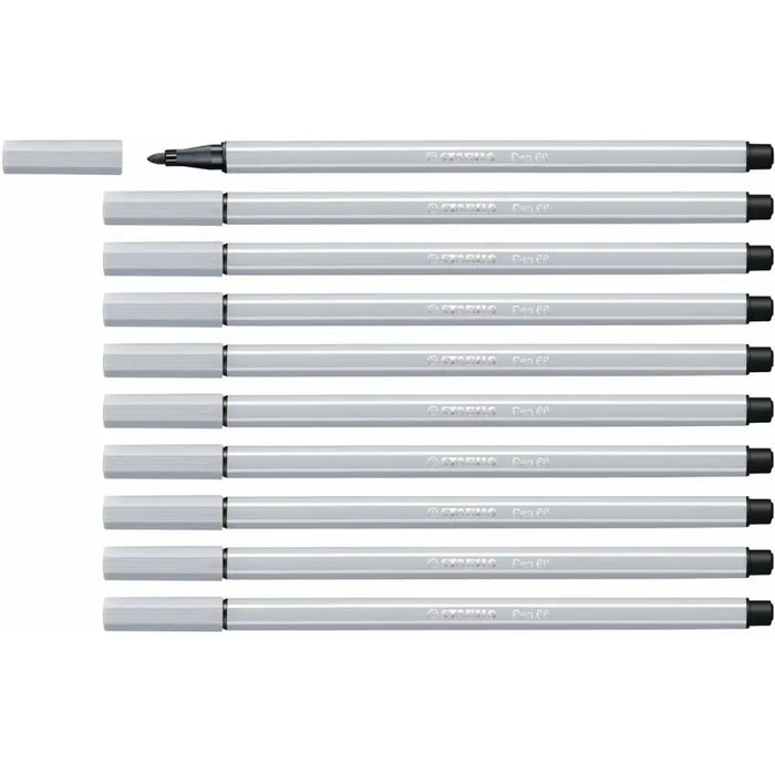 Плумастер Stabilo Pen 68 Светло сив (10 Части)