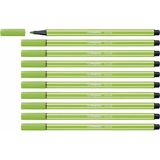 Плумастер Stabilo Pen 68 Светло Зелено (10 Части)