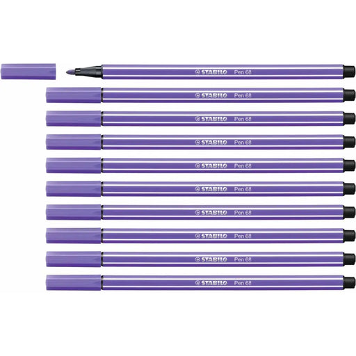 Плумастер Stabilo Pen 68 Виолетов (10 Части)