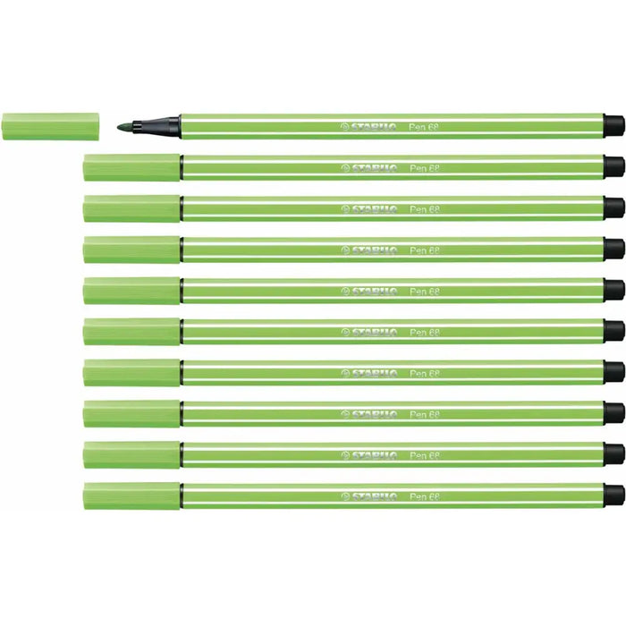 Плумастер Stabilo Pen 68 Зелен (10 Части)
