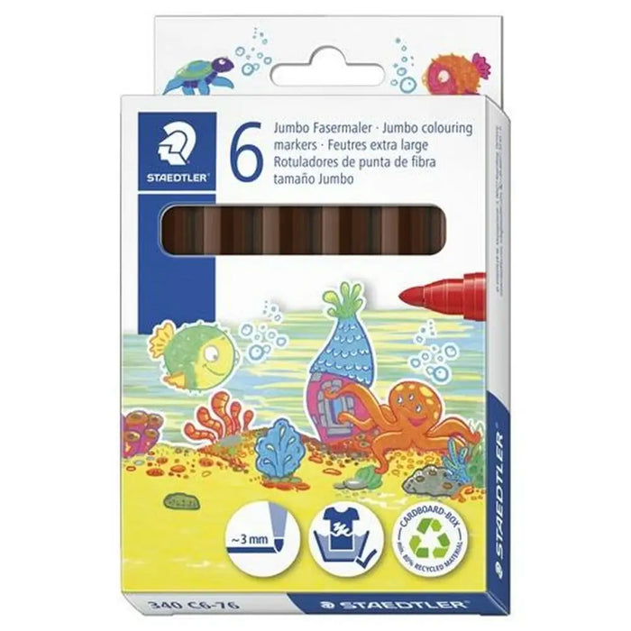 Плумастер Staedtler Noris Club Кафяв (6 броя)
