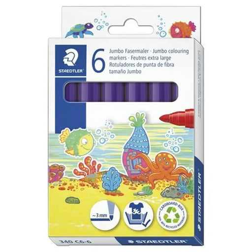 Плумастер Staedtler Noris Club Виолетов 6 броя