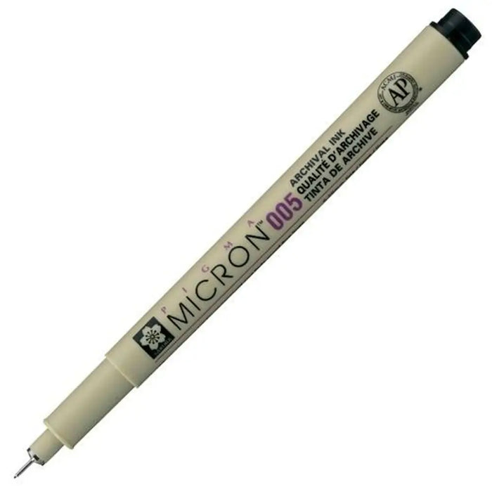 Плумастер Talens Sakura PIGMA MICRON 005 Черен (12 броя)