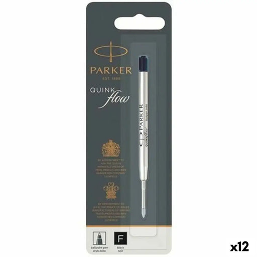 Пълнител за писалка Parker Quink Flow Черен 0,8 mm (12 броя)