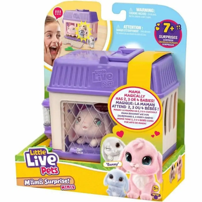 Плюш Little Live Pets Mama Surprise Rabbits Розов Rose Плюш