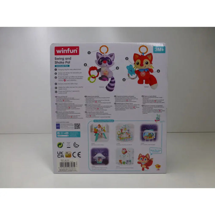 Плюшена Дрънкалка Winfun Миеща Мечка 14,5 x 20 x 9,5 cm (6