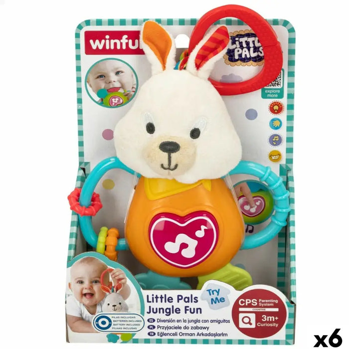 Плюшена Дрънкалка Winfun 14 x 19 x 6,5 cm (6 броя)
