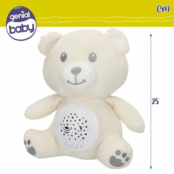 Плюшена Играчка с LED Проектор Colorbaby Плюш Пластмаса 20