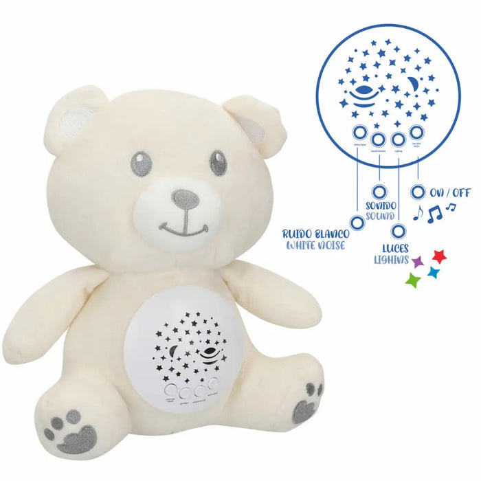 Плюшена Играчка с LED Проектор Colorbaby Плюш Пластмаса 20