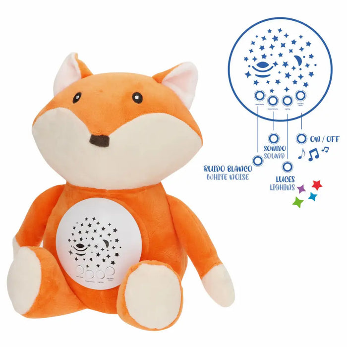Плюшена Играчка с LED Проектор Colorbaby Плюш Пластмаса 25