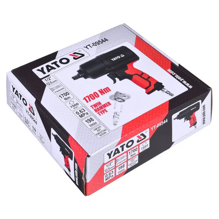 Пневматичен ключ 1/2’’ 1700Nm YATO YT-09544