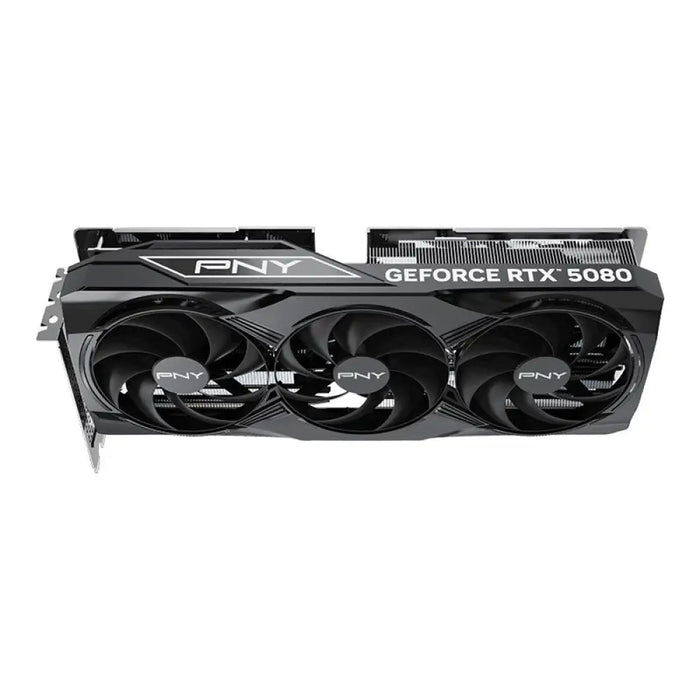 PNY GeForce RTX 5080 Овърклокнат три вентилатора GPU NVIDIA