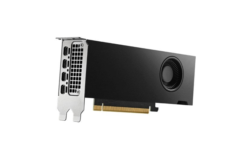 Графична карта PNY NVIDIA RTX 4000 SFF Ada Generation, 20 GB GDDR6 160-bit, PCIe 4.0 x16, Dual Slot, 4x Mini DP 1.4a, LP - ATX скоба, малка кутия