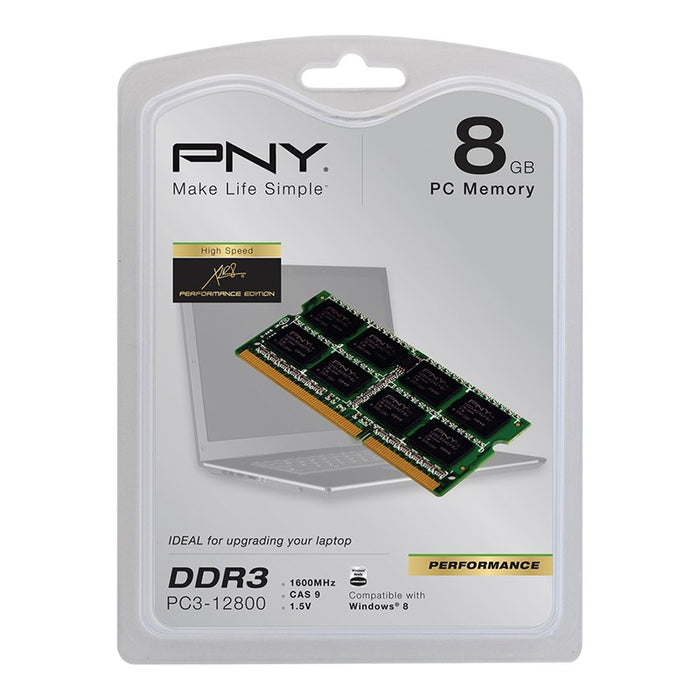 Модул памет PNY 8GB DDR3 1600MHz 1 x 8 GB