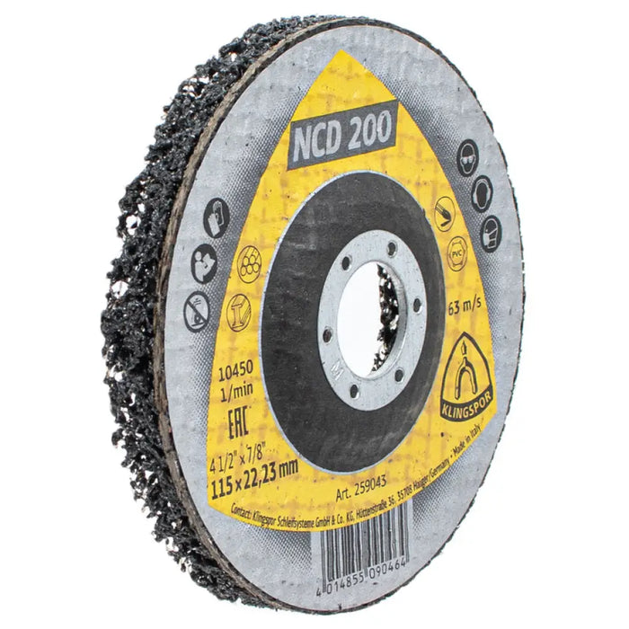 ПОЧИСТВАЩ ДИСК 115X22.23 MM KLINGSPOR NCD 200