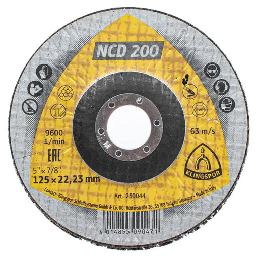 ПОЧИСТВАЩ ДИСК 125X22.23 MM KLINGSPOR NCD 200
