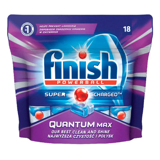 Почистващ препарат Finish Quantum Max 18tabs. Regular