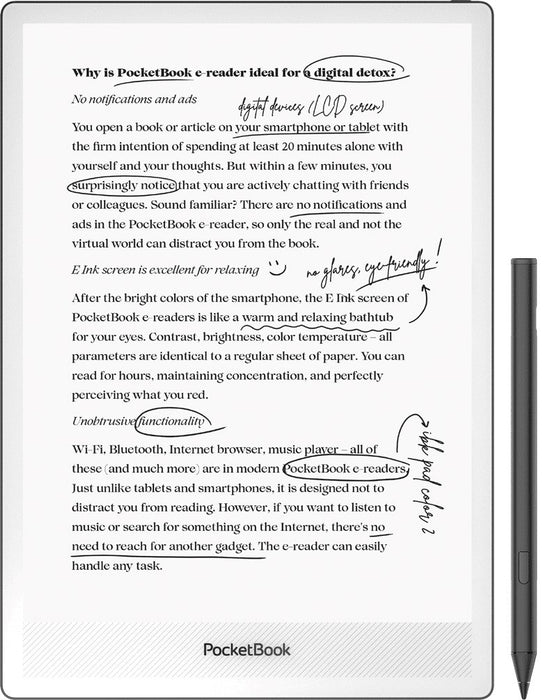 PocketBook InkPad One 1030 10.3" E-ink Mobius 32GB Wi-Fi електронен четец – матово черно