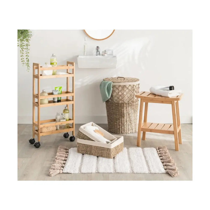 Подложка за баня 5five Simply Smart Pom pom Кафяв Памук 50