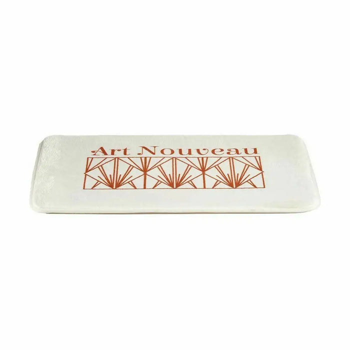 Подложка за баня Berilo 89567 BM308AB-18D Art Nouveau Бял