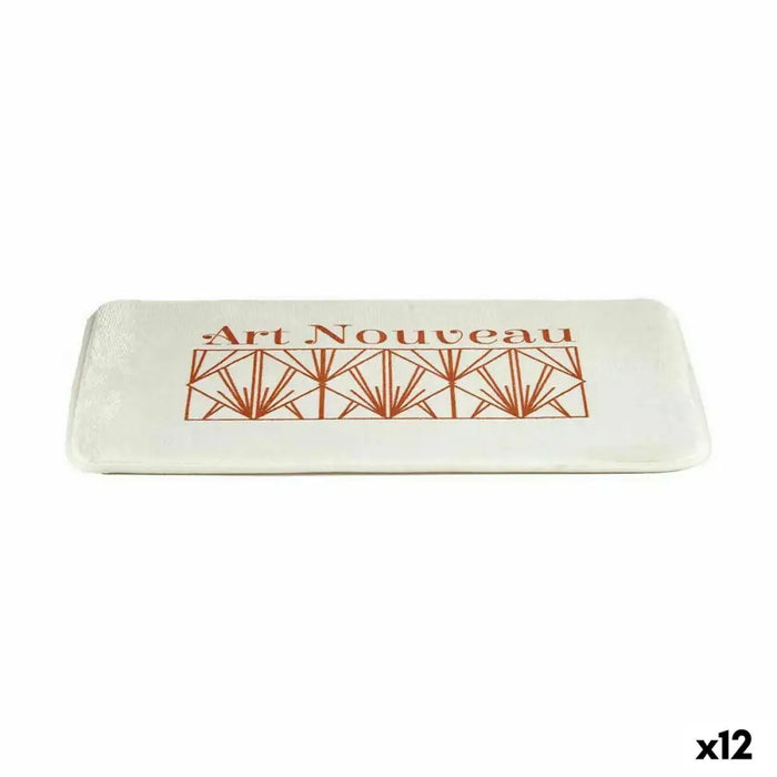 Подложка за баня Berilo 89567 BM308AB-18D Art Nouveau Бял