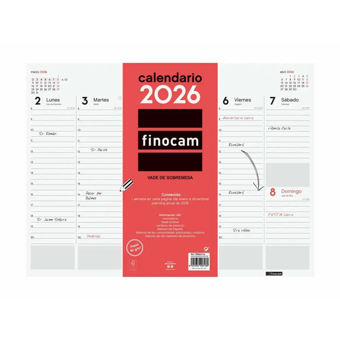 Подложка за мишка Finocam хартия 42 x 31 cm