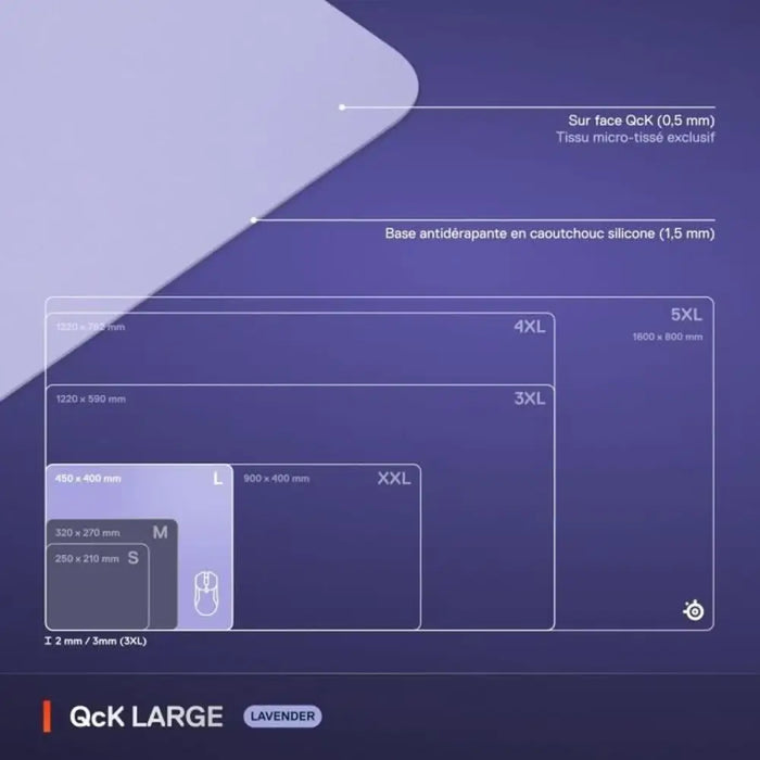 Подложка за мишка SteelSeries Люляк