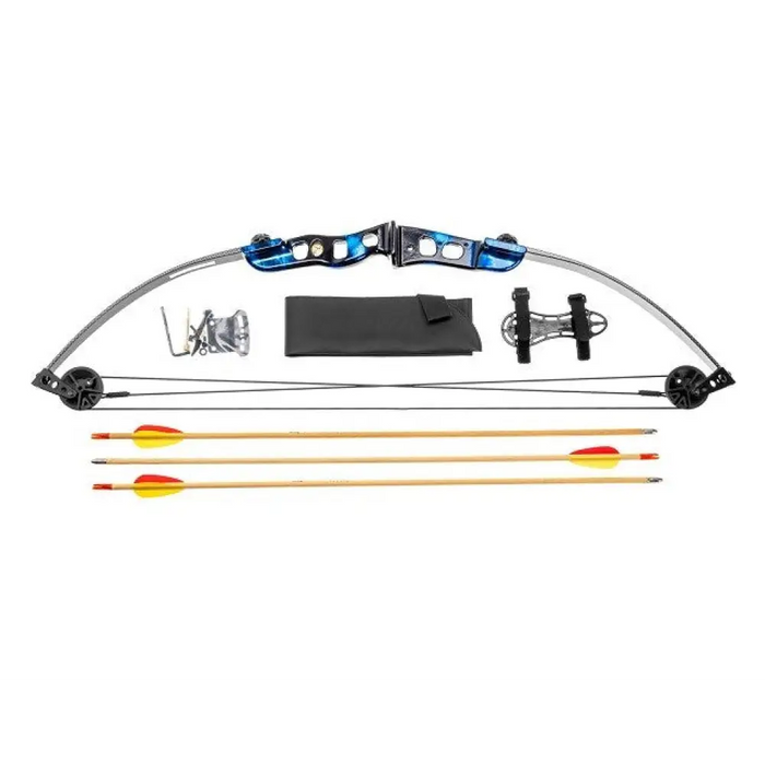 Poe Lang EK Firestar 25 LBS Carbon Blue Compound Bow